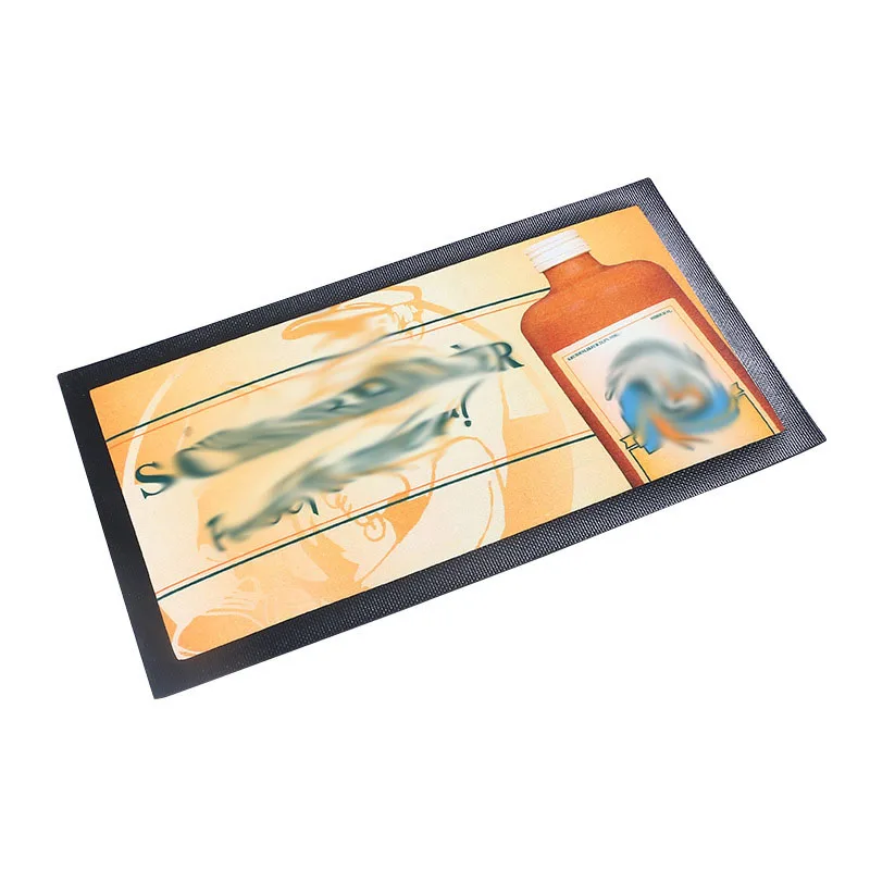 Factory direct sales of non-woven bar mats suitable for foreign bars, bar counter wine glass drain