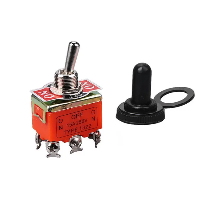 Micro switch E-TEN1322 toggle switch 6 pin head 3 grade switch double pole double throw toggle switch power supply