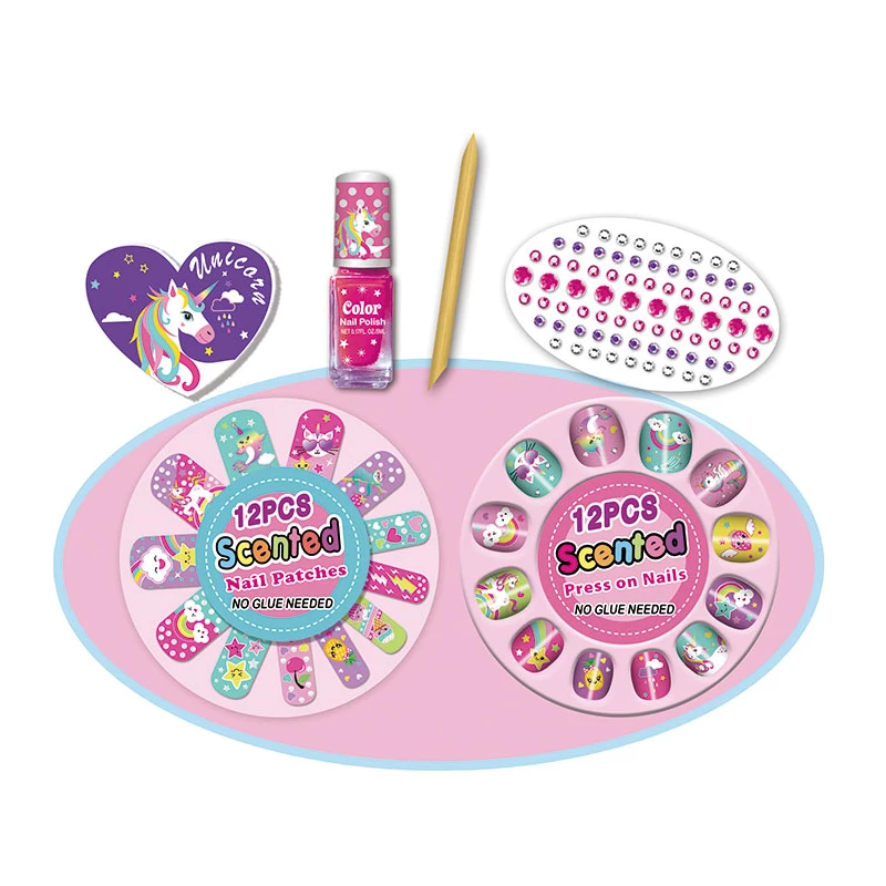 2023 Children makeup preschool toys famous Good quality factory directly Makeup toys Nail Polish art press on  nail