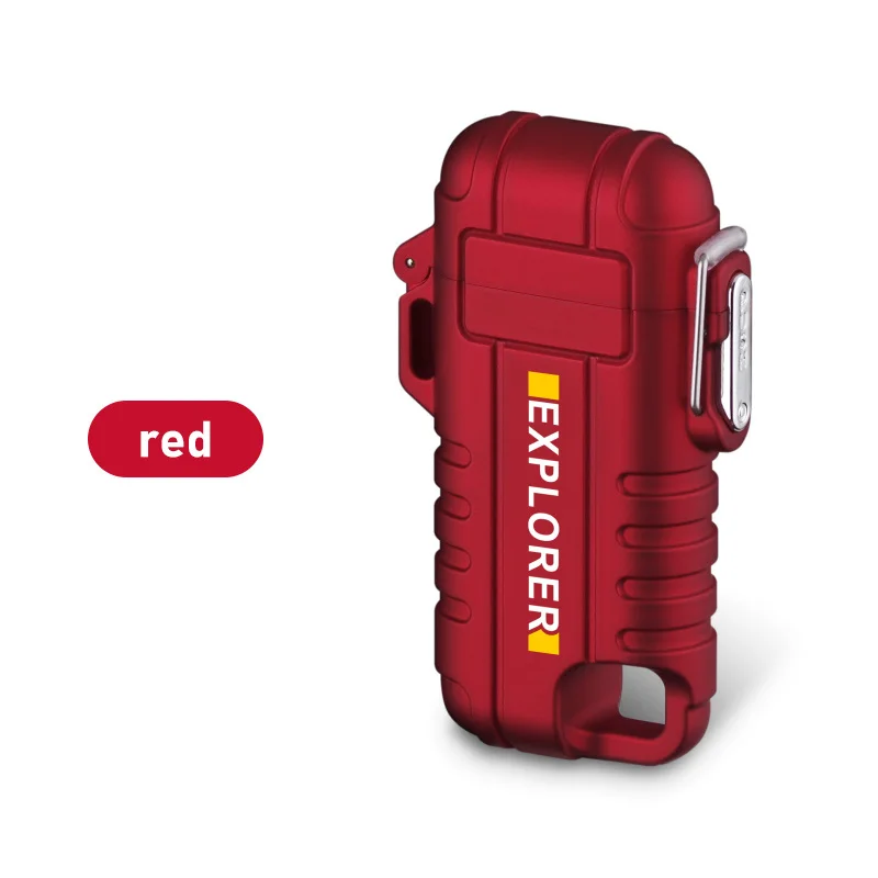 Portable Windproof Lighters Double Arc Plasma Watertight Outdoor Electric Lighter