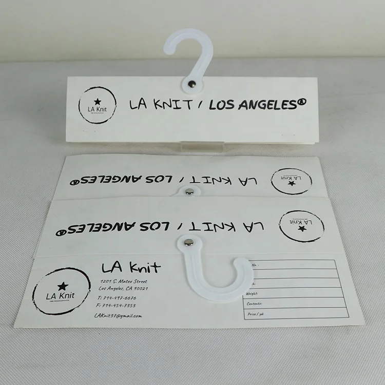 Recycled 30cm Custom Printed Textile Displaying Fabric swatch Sample Headers Cardboard tags Curtain Paper Hanger with hinge