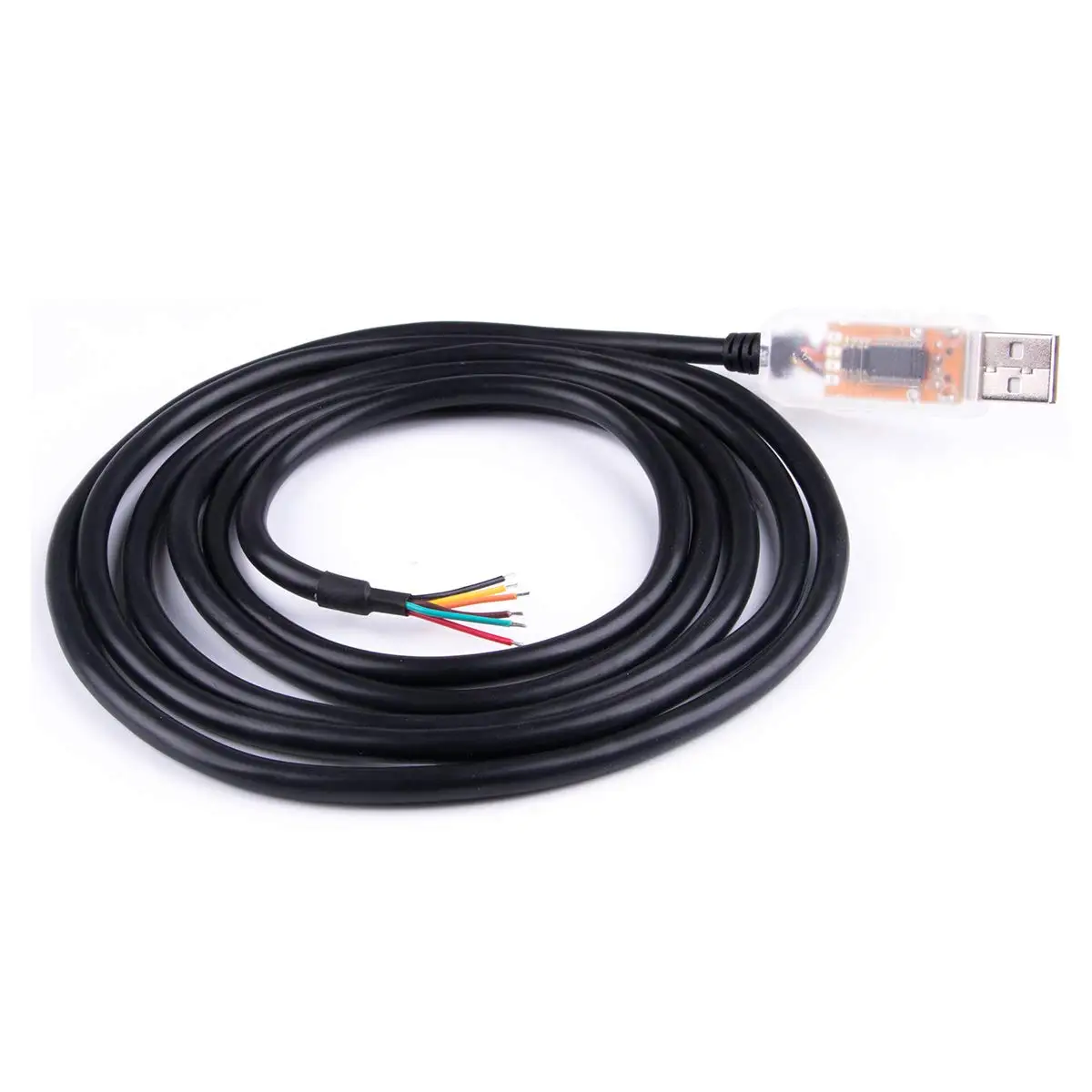 USB to RS485 Level Serial UART Converter Cable FTDI Chipset 6 Way Wire End Stripped Cable USB RS485