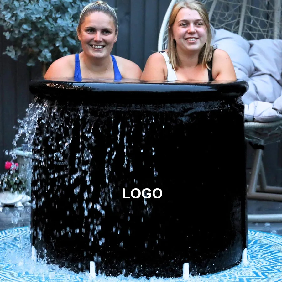 Custom Inflatable Portable Ice Bath Tub for Recovery Therapy Cold Plunge Pvc Bathtub with Lid