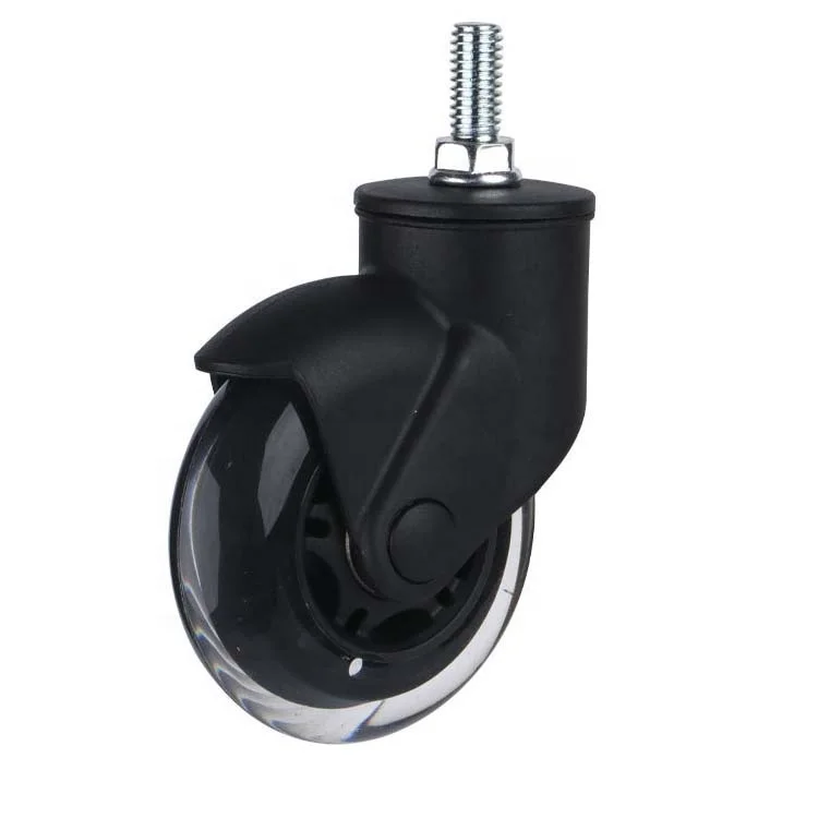 Детская коляска 75 мм офисный стул 3-дюймовый прозрачный PU колесный Поворотный Ролик