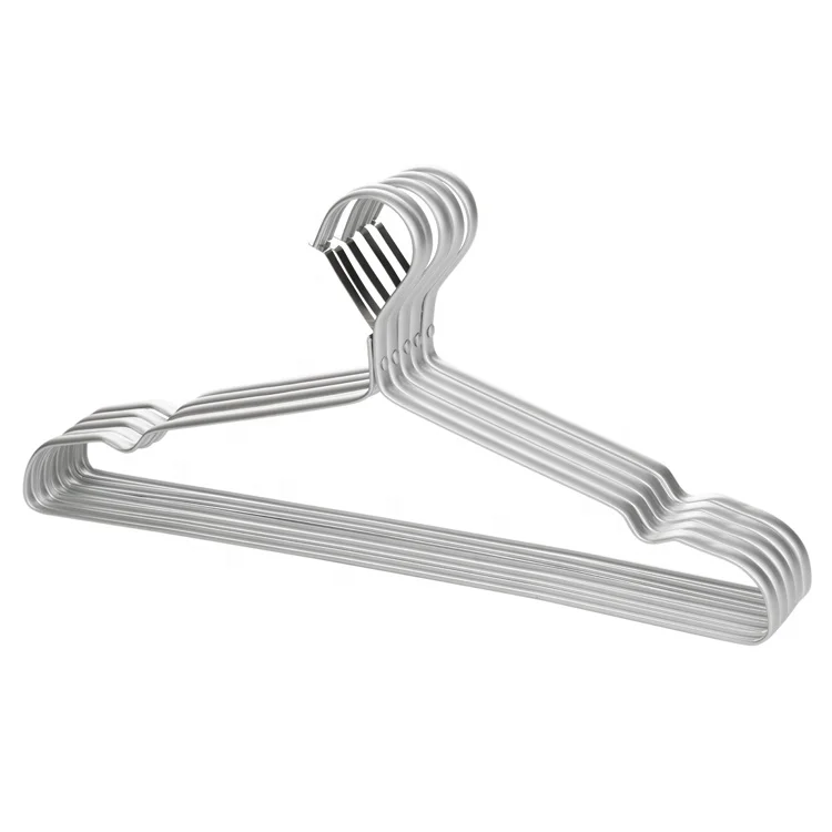 YIKAI New Design Aluminium Clothes Hanger for Wardrobe Windbreaks Light Metal Hanger