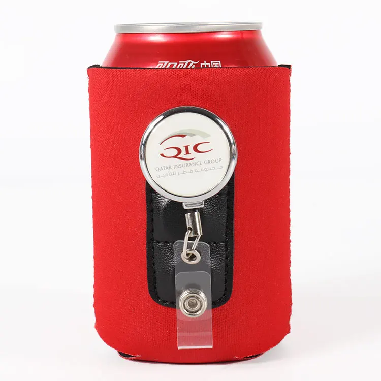 Custom 3mm neoprene material magnetic sport beverage folding can cooler with magnet (60751384789)
