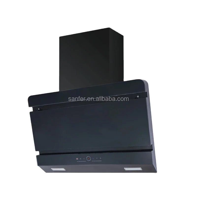 Automatic stainless steel range hood with touch digital switch