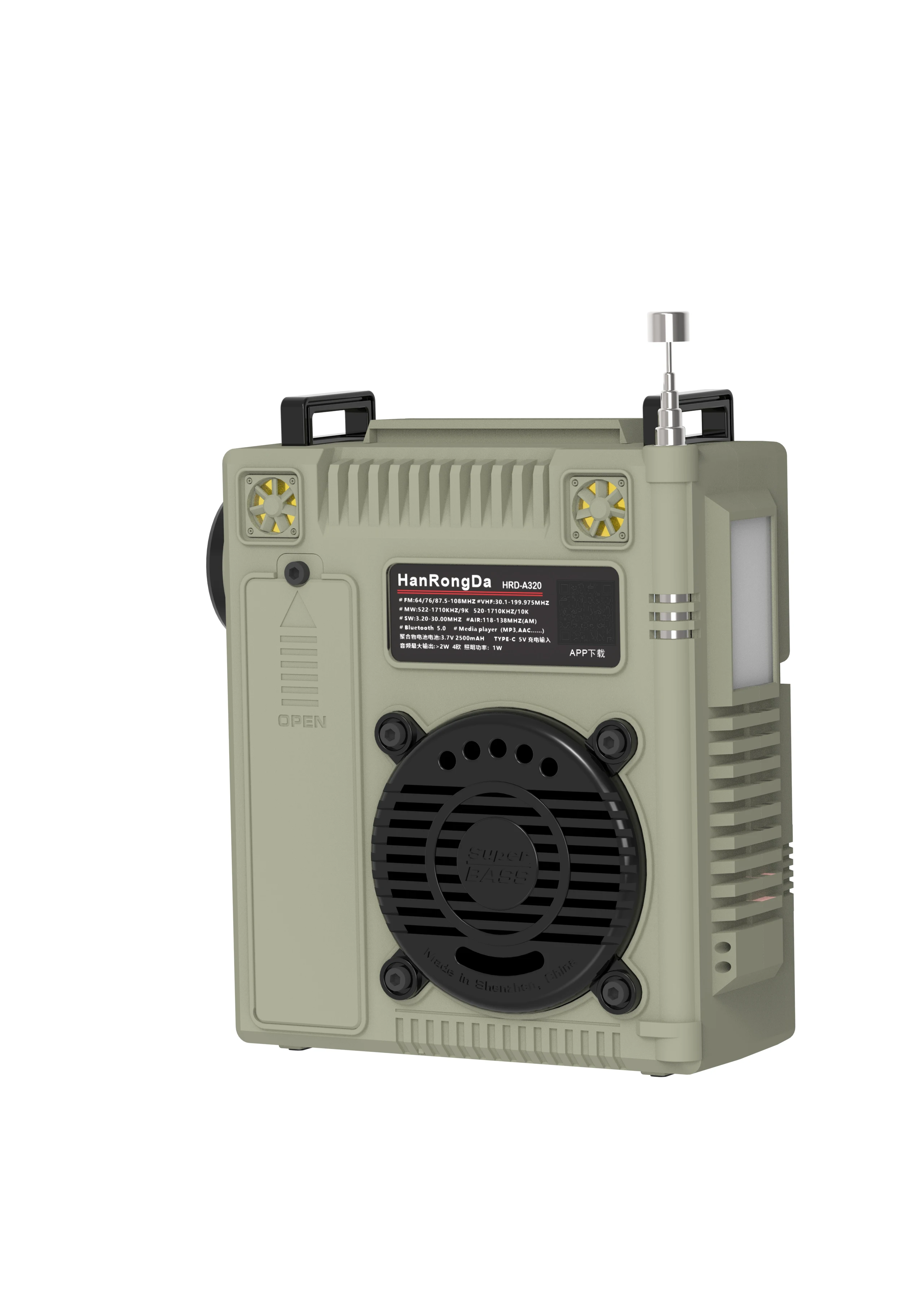 PACKBOXPRICE AIR FM MW SW VHF WB Multi band Radio Portable Bluetooth Speaker Aviation  Radio AIR Maritime Supports T-FLASH AUX