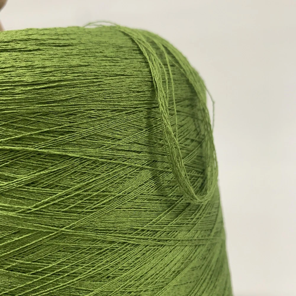 For flat knit machine recycle polyester viscose sweater yarns blended yarn