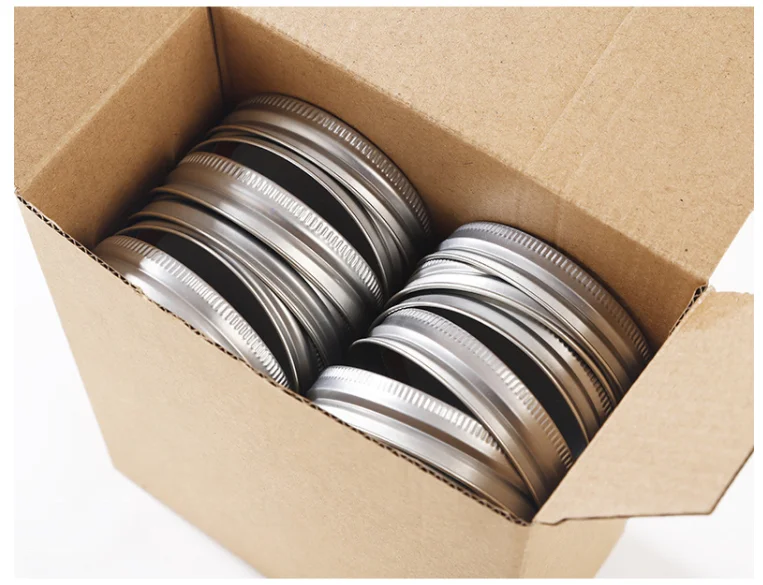 Reusable Mason Jar Lids 2 Pieces Separate 70mm 86mm Tinplate Regular and Wide Mouth Mason Jar Canning Lids And Bands