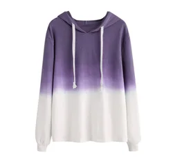 Aselnn Women Sweatshirts Pullover Cewneck Warm Tops Ariana Grande Sweatshirt Tie dyeing Gradient Hoodie Jumper
