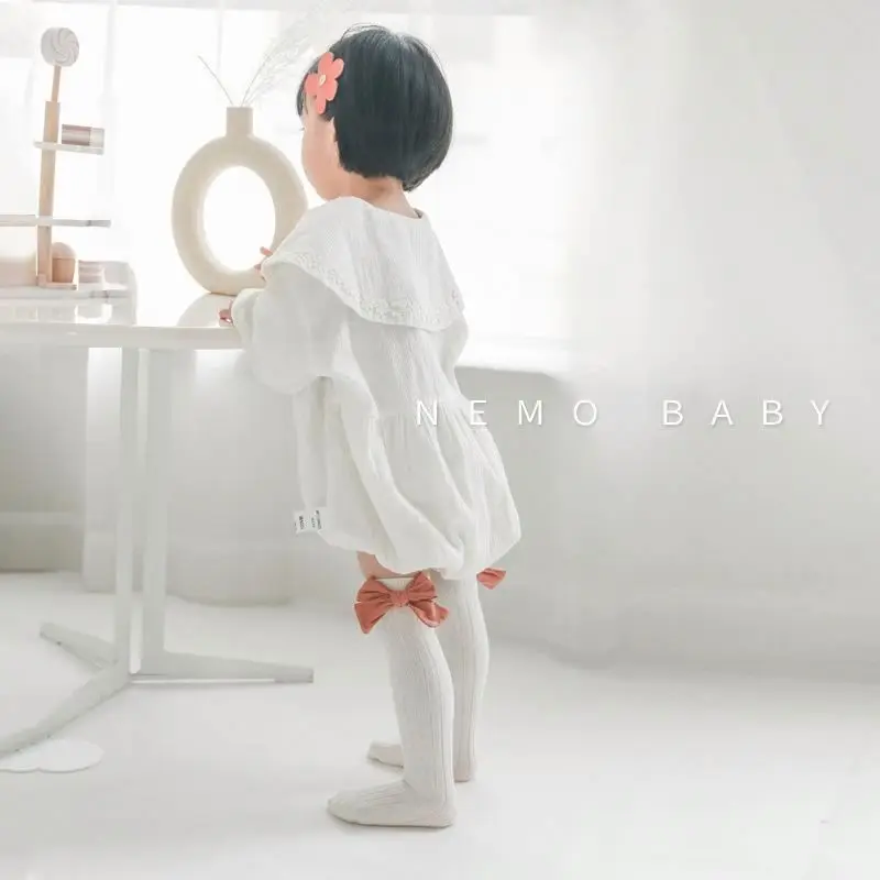 Organic cotton Bow Tie Warmth baby socks knee high socks baby set baby socks