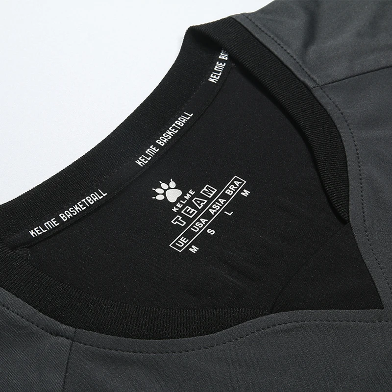 KELME New Quickly Dry Breathable Sport Gym Shirt Men Fitness Soccer Football Basketball Referee Jerseys Running T-Shirt