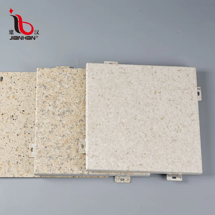 
customized square building look like stone exterior curtain wall panel aluminum veneer 