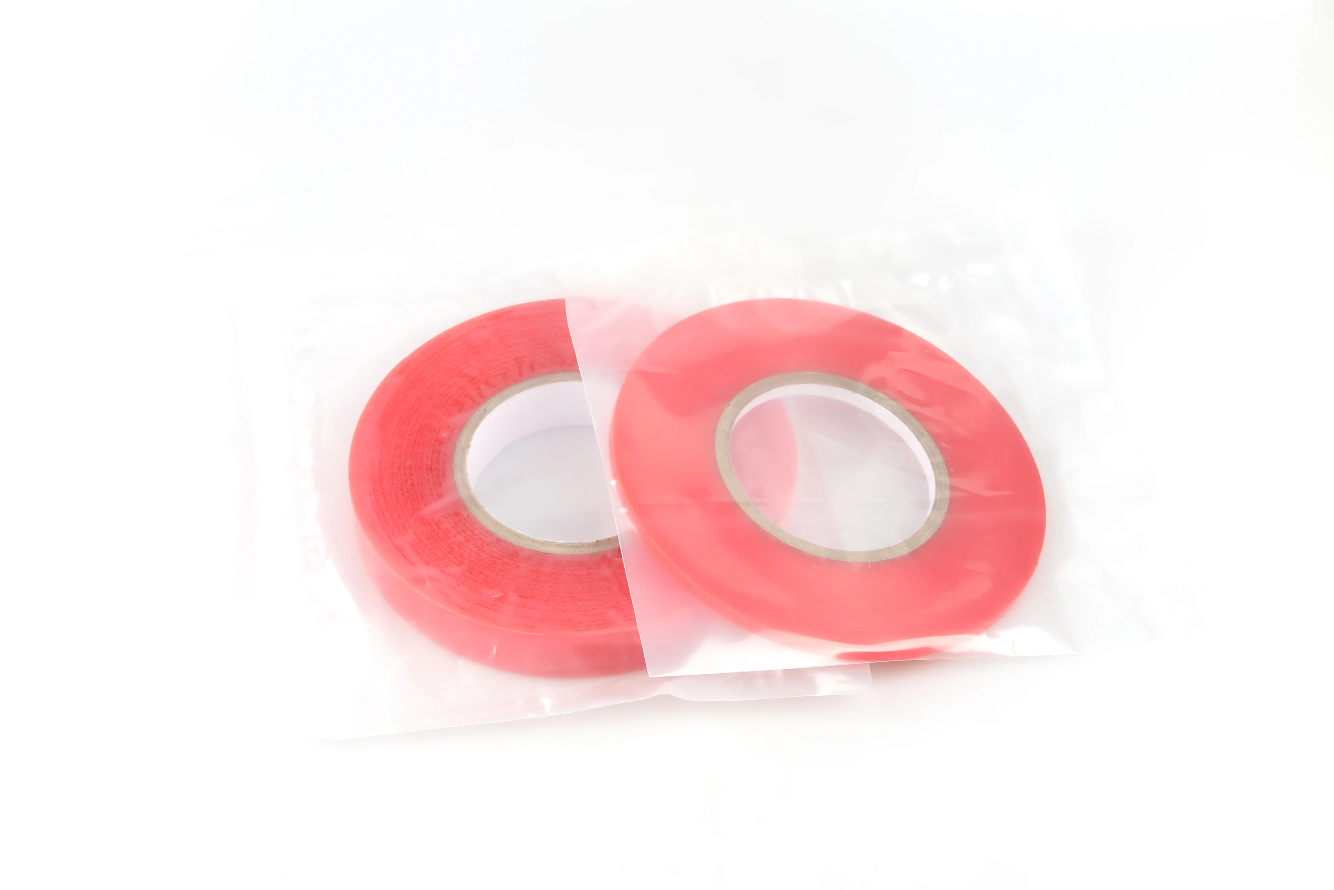 4965 красная двухсторонняя прозрачная полиэфирная прочная акриловая клейкая лента ПЭТ