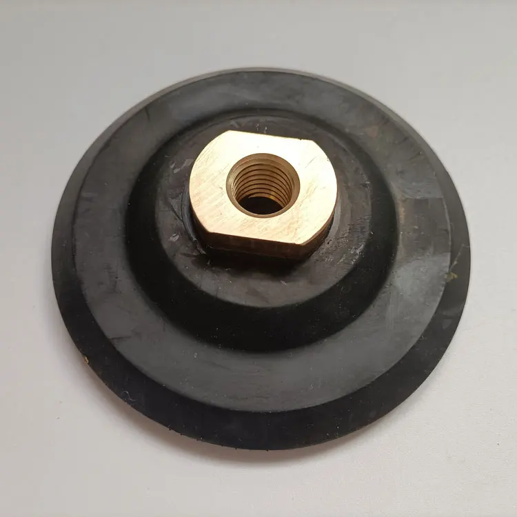 M14 Thread Flexible Back Rubber Backer Pad For Diamond Polishing Pads