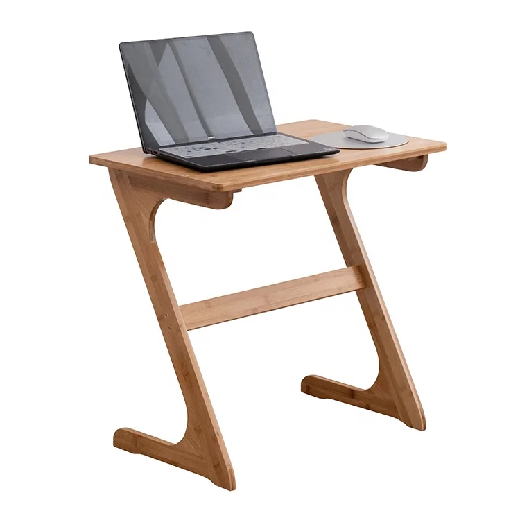 Z Shaped Removable Modern Furniture Bamboo Sofa Couch Coffee End Computer Table Bed Side Laptop Desk