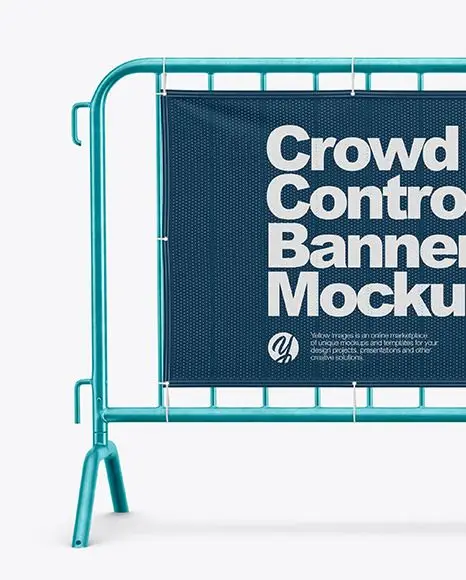 Customized Designs Aluminum Frame Fabric PVC Crowd Banners Fence Cover Barrier Event Barricade Cover