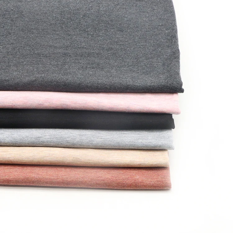 Wholesale price 220gsm rayon spandex merino wool sublimation jersey running fabric for t-shirt sports clothing