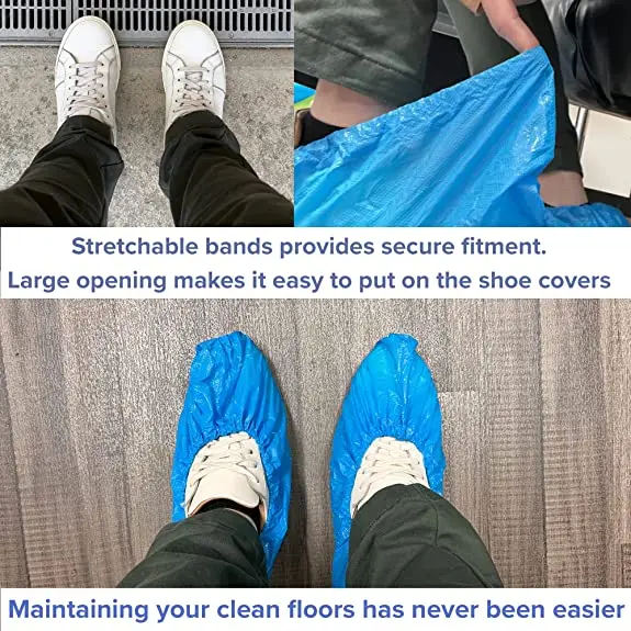 Automatic machine made  High quality plastic shoe cover waterproof