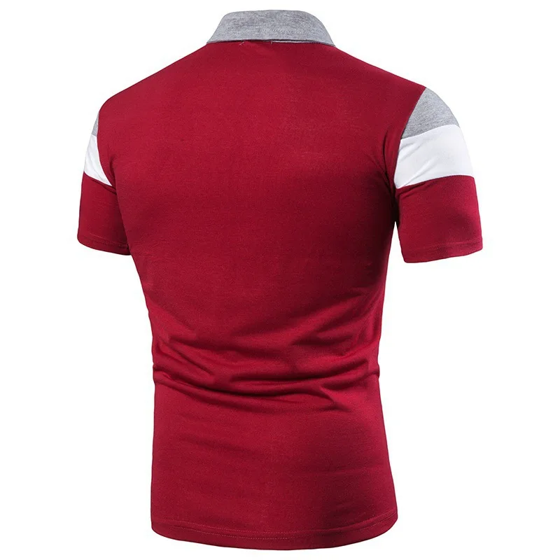 High Quality China manufacturer custom logo man clothes short sleeves slim fit polo t-shirt