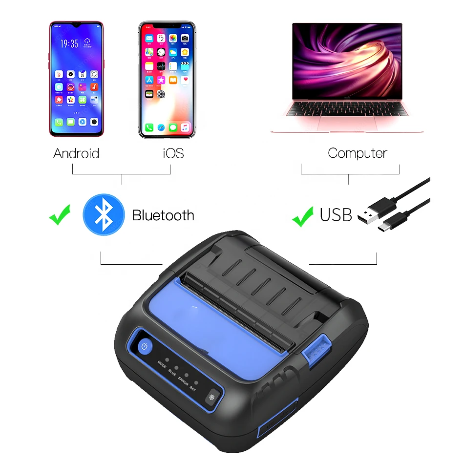 Mprinter thermal Mobile POS 80mm Printer Thermal with Software Driver