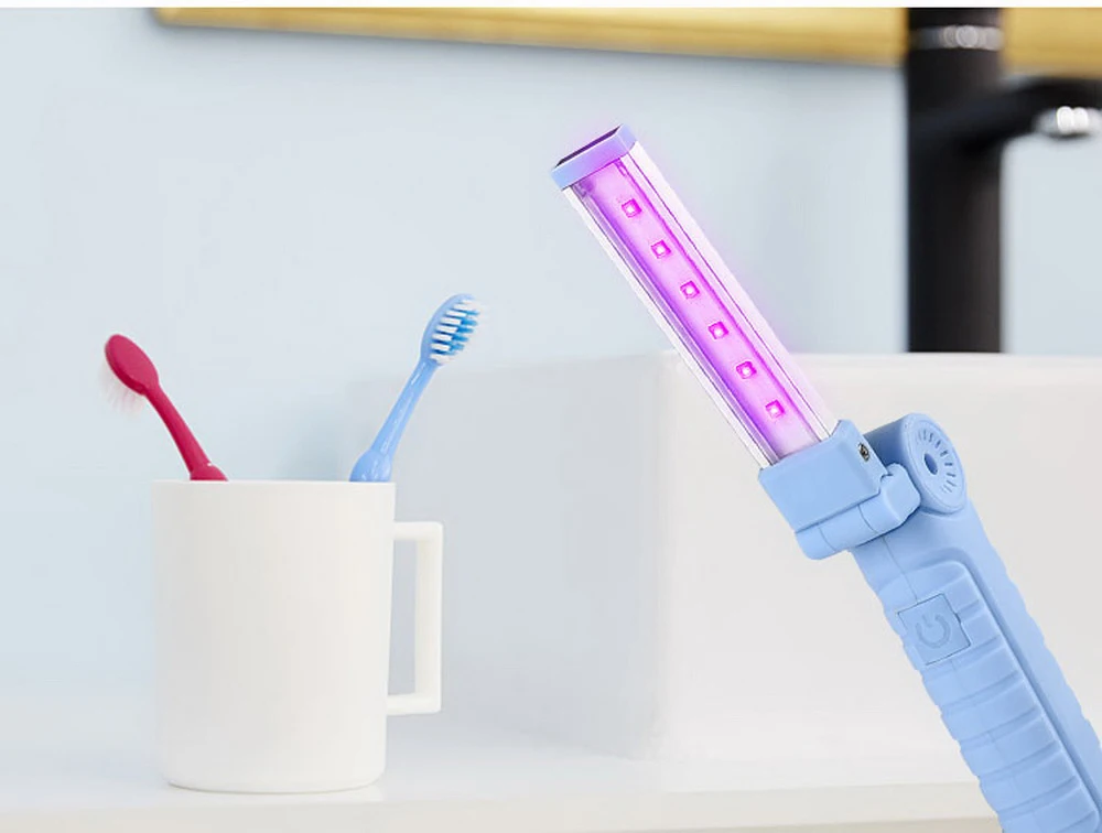 OEM 6 LED 270-280nm Handheld Portable Germicidal UVC Light Wand Sterilizer Disinfection UV Lamp