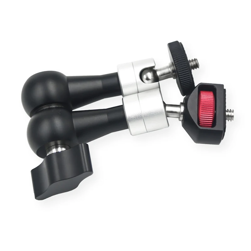 Universal Magic Arm Mount Adapter Dual Ball Head Hot hoe 14 Tripod Camera Magic Arm With Dual Nato Clamp Ball Head