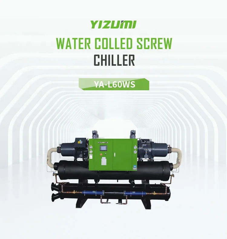Yizumi высокая эффективная Охлаждающая способность с водяным охлаждением винтовой охладитель для инжекционного завода