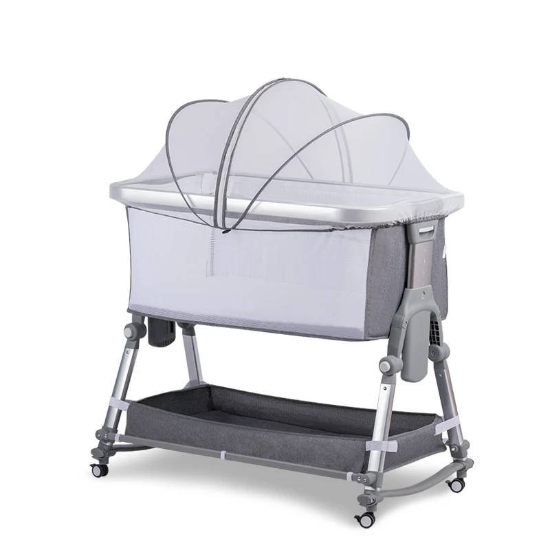 Removable crib foldable height adjustment stitching bed Baby Cradle  milk spilt portable/modern baby sleeping bed