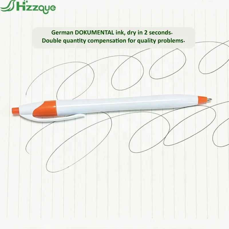 Wholesale Promotion Custom Logo Ballpoint Pen Plastic Business Advertising with Slogan Customizable Ball