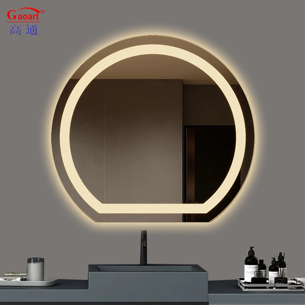 New Design Luxury Wall Modern Bath Large Oversized Ornate Black Bedroom For Decoration Smart Bathroom Mirror