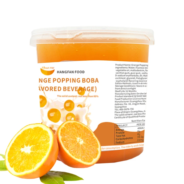 
Juicy Popping Boba Fruit Juice Balls 5mm For Chinese Green Tea Boba Bubble Tea 