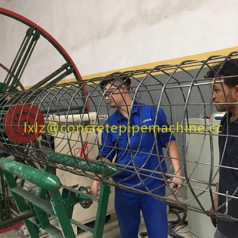 Full automatic steel frame hob- welding machine is used for cement pipe work