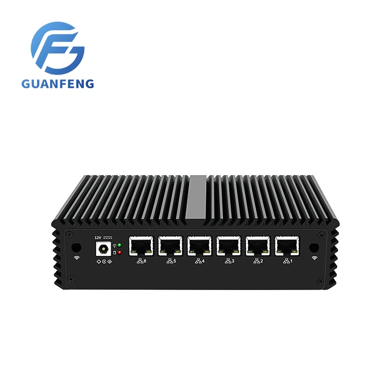 Double control 6 network port Gigabit Soft Router 3865U i3-7100 i5-7200 i7-7500 embedded industrial control PC