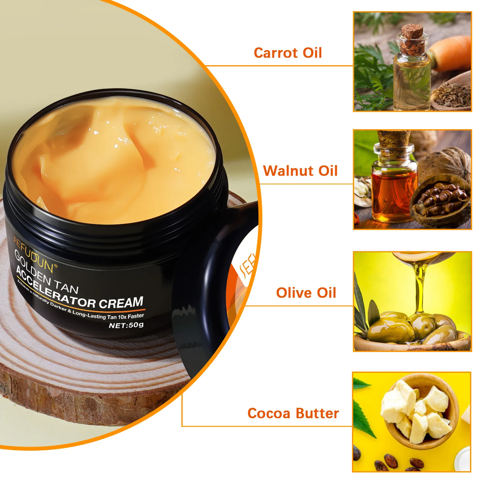 Wholesale Organic Moisturizing Suntan Tanning Lotion, Long Lasting Sun Tan Skin Accelerator Tanning Cream