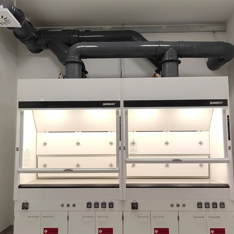 Hot sale chemical acid resistant fume cupboard industrial exhaust hood Laboratory furniture steel fume hood