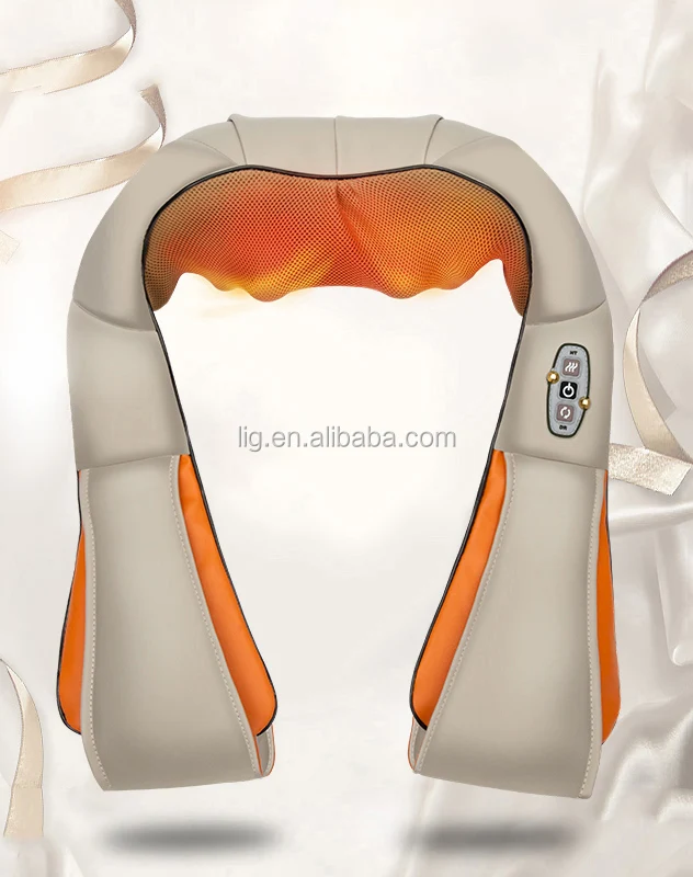 Neck and Back Massager with Soothing Heat Nekteck Electric Deep Tissue 3D Kneading Massage Pillow for Shoulder