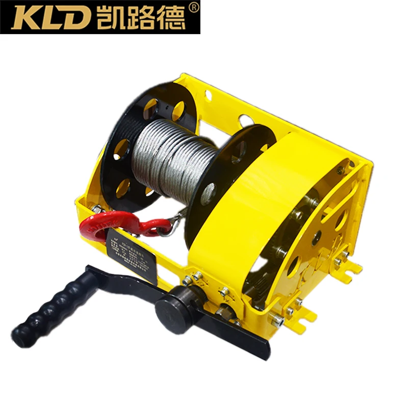 Hand winch fast and slow two-speed traction lift manual winch can be docked to electric, pneumatic tools 1T2T manual turbo winch