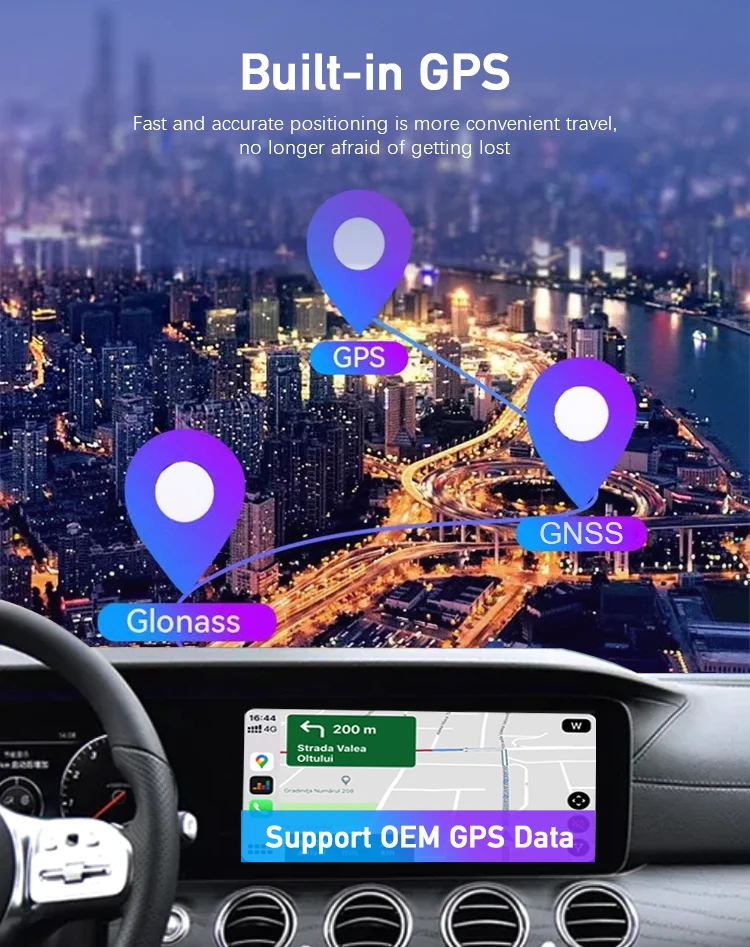 Exploter ApplePie Universal wireless CarPlay Youtube Netflix & wireless Android Auto Download APP video Car media adapter