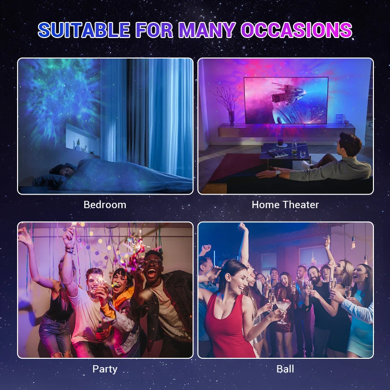 Sitting Astronaut Projector Ocean Wave Star Light galaxy projector Kid gift led Astronaut Lamp Starry Night Light with Speaker