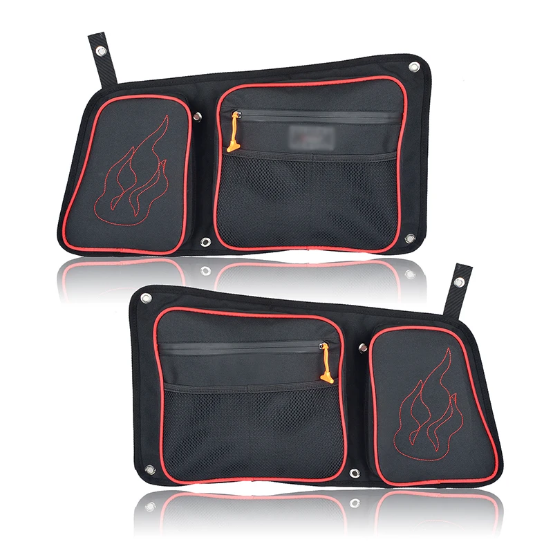 Сумка RZR на заднюю дверь для пассажиров и водителей, Набор сумок для хранения с наколенником, совместимых с 2014-2019 Polaris RZR 4 900 XP4 1000