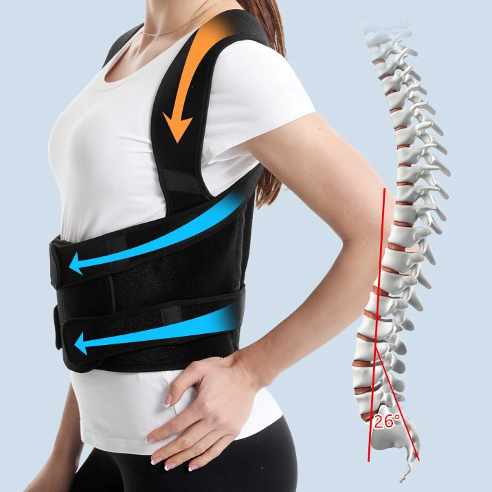 RUNYI Новое поступление OEM 2 в 1 многофункциональные расширенные плечевые ремни облегчение боли сколиоз Корректор осанки