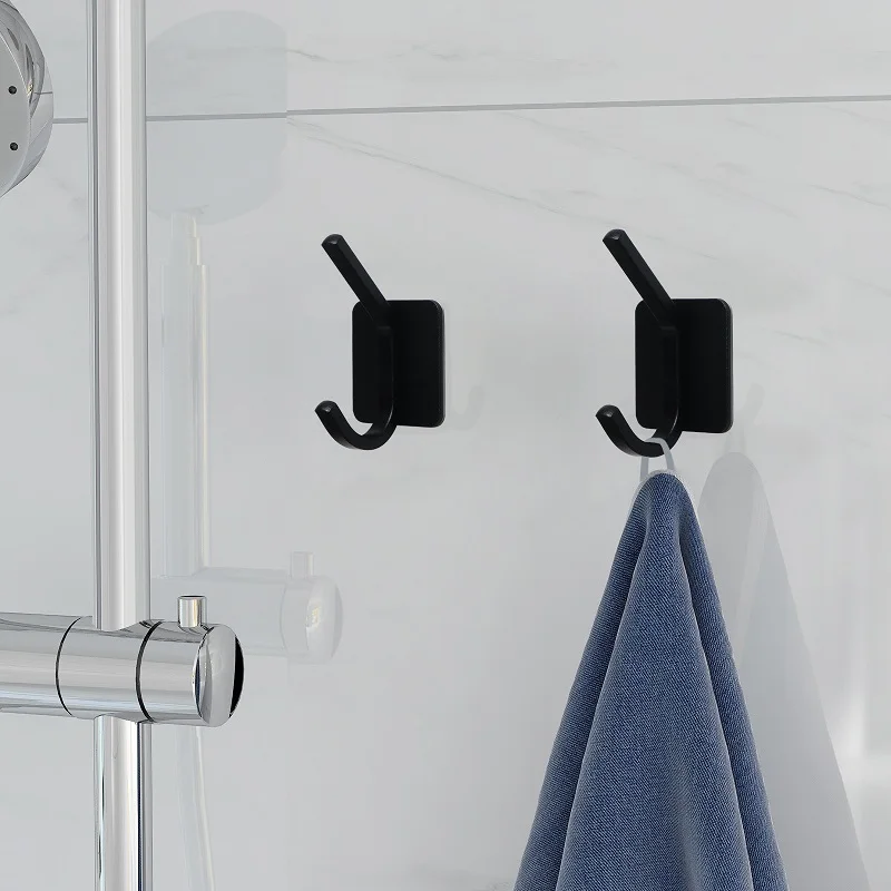 Stainless Steel Self Adhesive Wall Coat Hook Bathroom Shower Towel Robe Sticky Hanger Hook for hanging wigs handbag coat