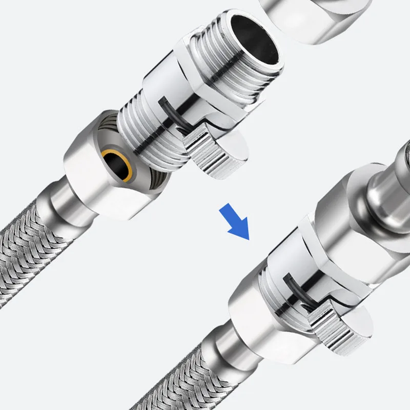 All Copper Hand Held Sprayer Shut Off Stop Switch Shower Bathroom Supply Control Valve Water Reducing Controller Valve