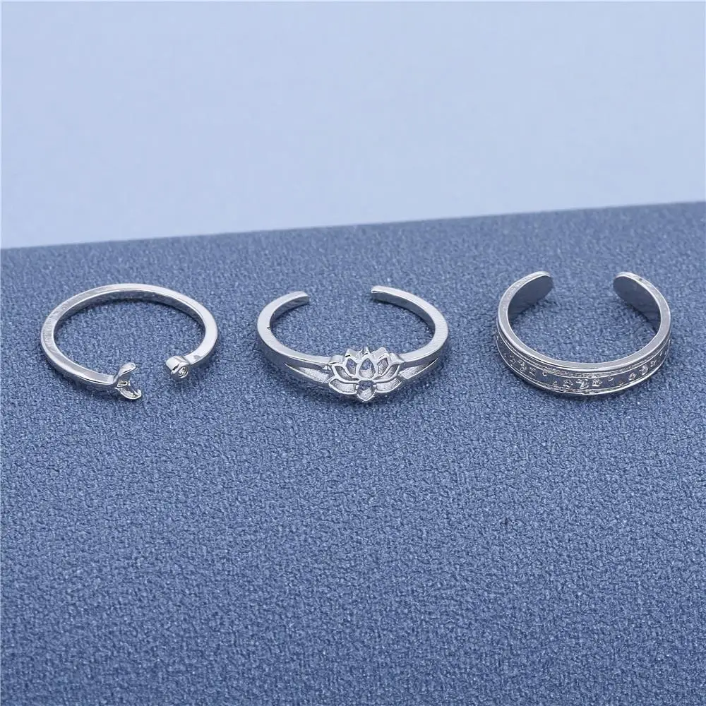 Summer Knuckle Foot Adjustable Ring 37 Styles Copper 18K Gold Plated Jewelry Geometric Love Heart Toe Chain Adjustable Toe Rings