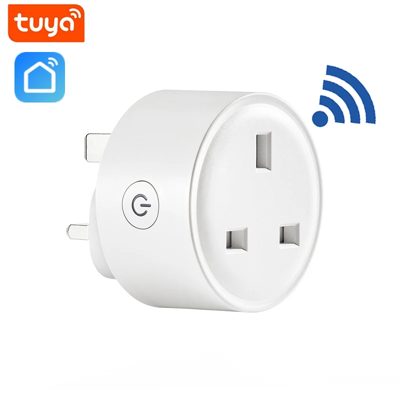 16A UK Smart Socket WIFI Zigbee-compatible Wireless Remote Control Outlet Smart Timer Plug Works With Alexa Google Home