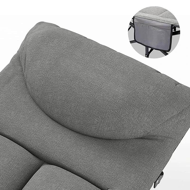 Portable Metal Beds Outdoor Indoor Beach Cots Picnic Recliner Office Single Travel Easy Garden Light Weight Camping Folding Bed