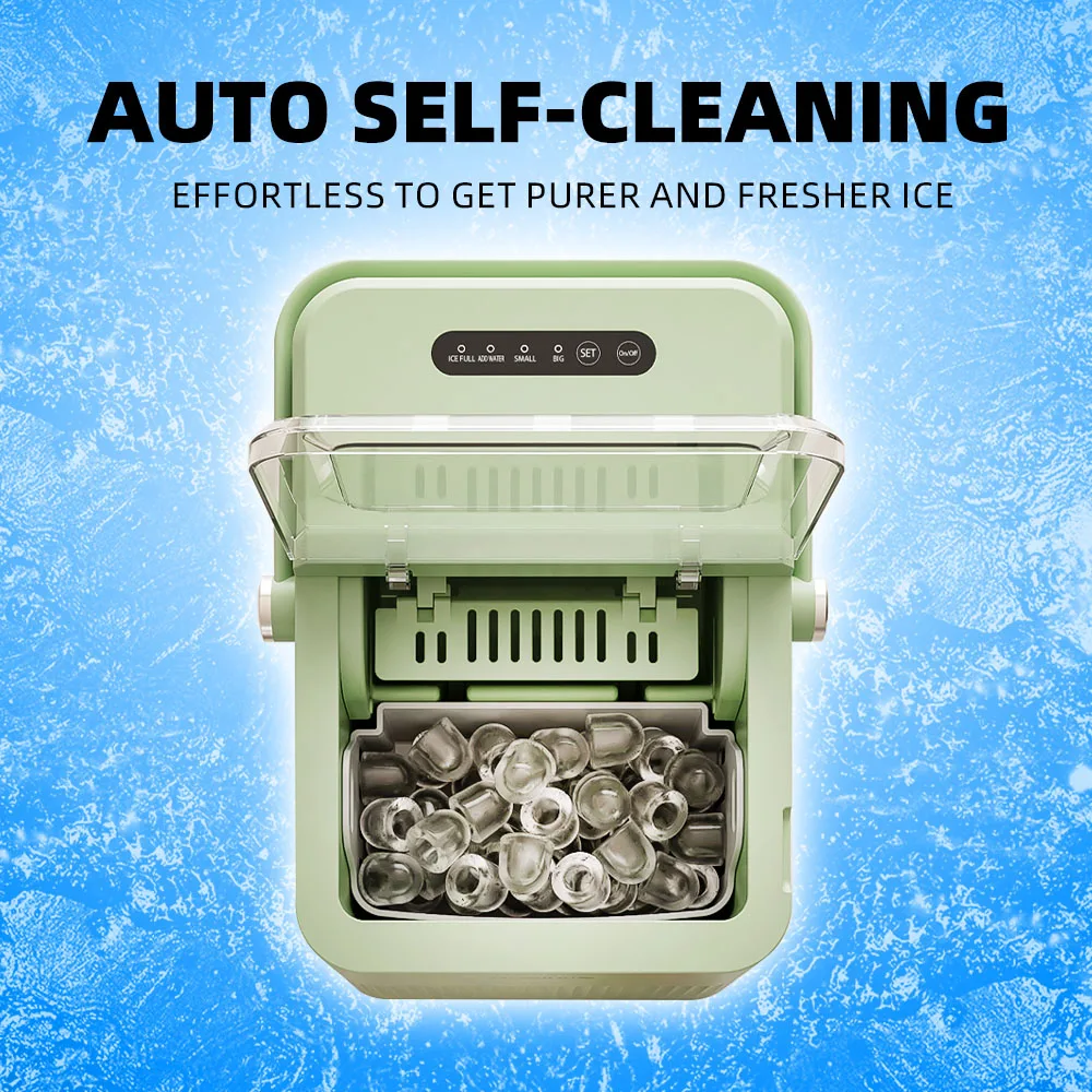Factory Wholesale 1.5l Mini Ice Block Makers Portable Fast Efficient 6 Minutes Ice Maker Machine Home