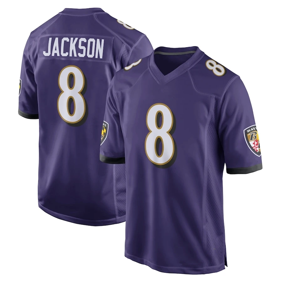 Новая 2024 Американская Футбольная майка Kyle 22 Henry 52 R. Футбольные майки Lewis #8 Lamar Jackson